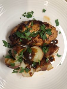 Vinegar chicken w/glaze