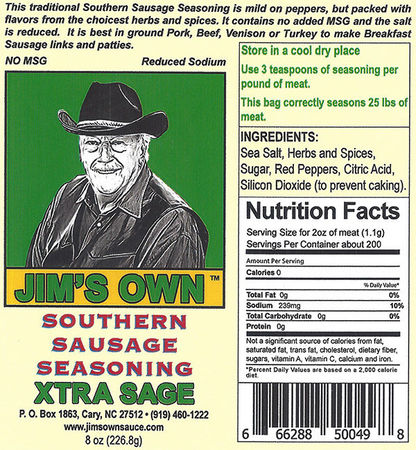 Sausage Seasoning 24 Pack Xtra Sage